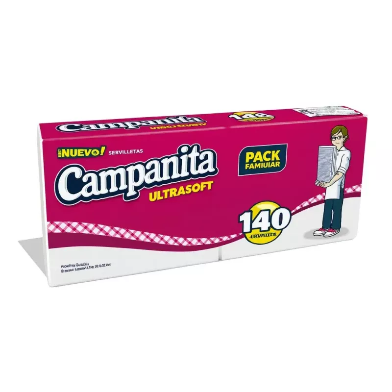 SERVILLETAS CAMPANITA 30X30 140 UNIDADES