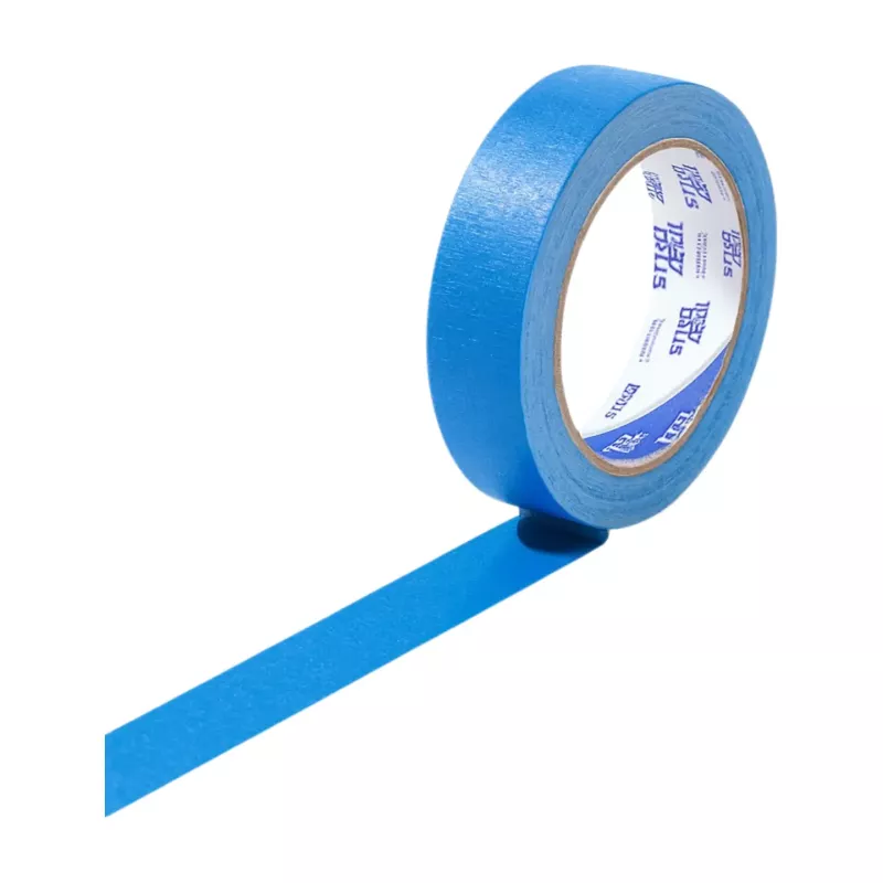 CINTA ADHESIVA DE PAPEL STIKO 18 MM AZUL
