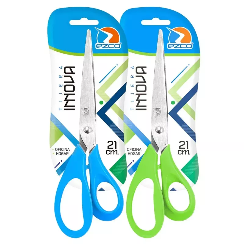 Tijeras Innova de 21 cm por mayor para librerías e insumos de oficina en San Martín.