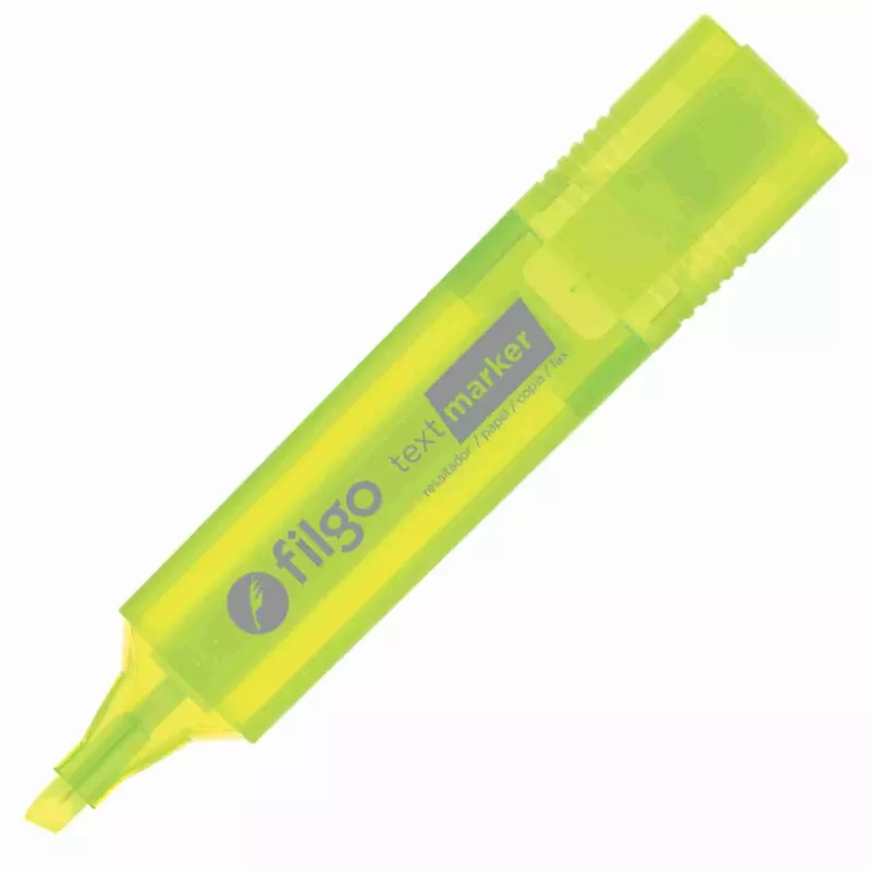 RESALTADOR FILGO CHATO AMARILLO FLUO