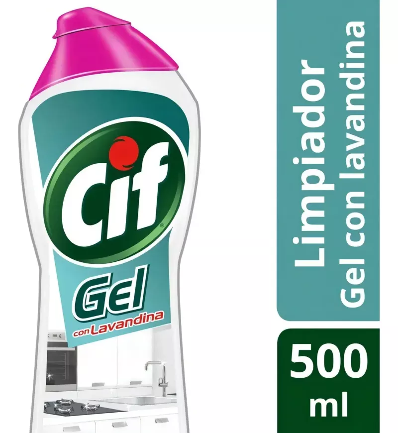 LIMPIADOR CIF GEL CON LAVANDINA ULTRA BLANCO x 500 ml