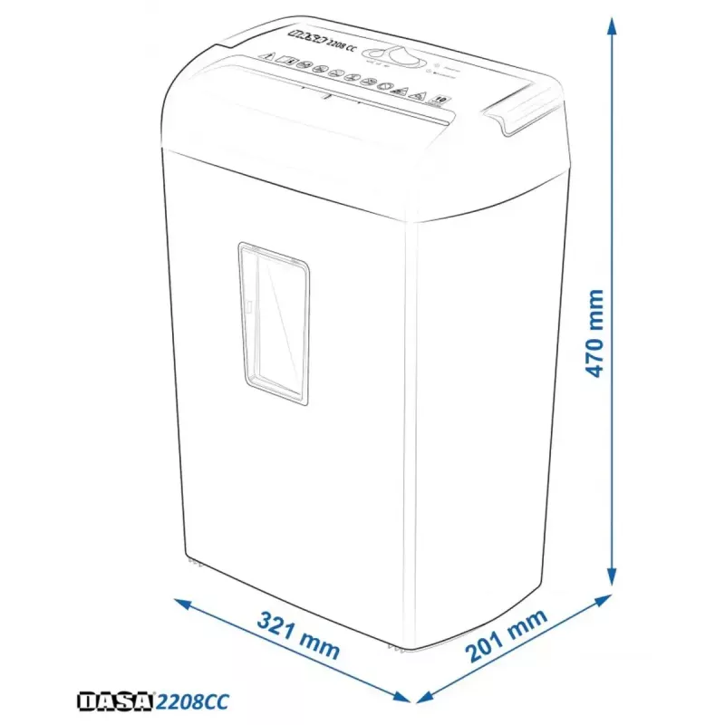 Máquina de picar papel barata y buena para uso en casa y home office.