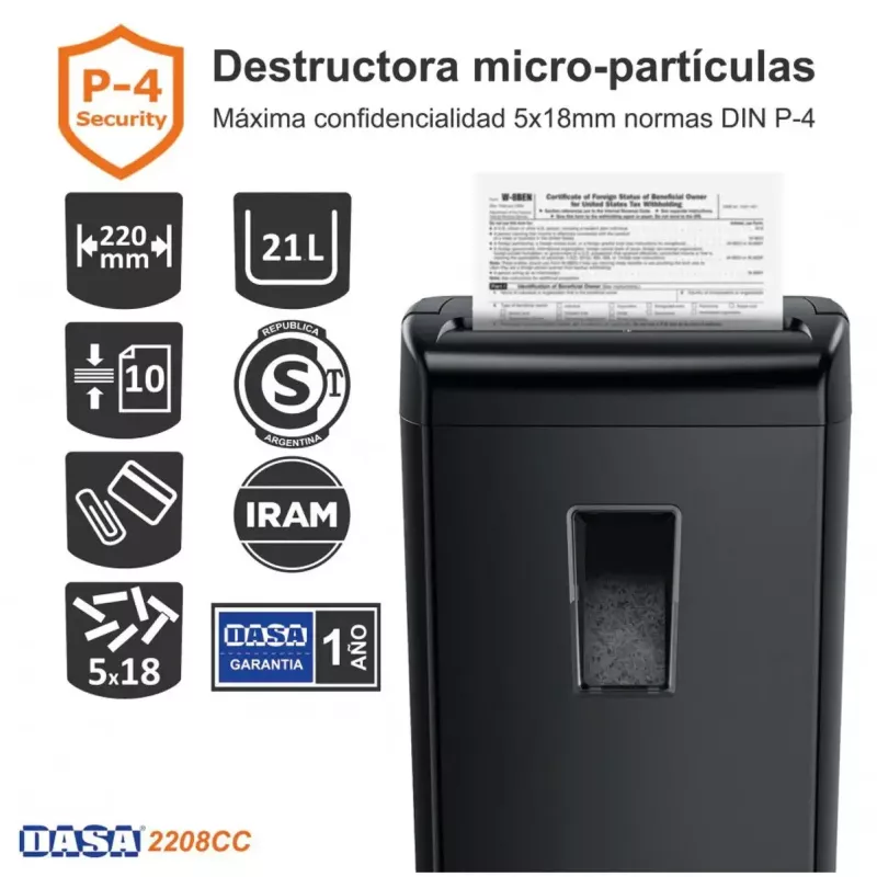 Destructoras de papel por mayor en San Martín para insumos de oficina.