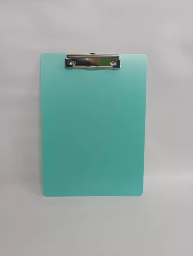 PORTA PLANILLAS O BLOCK A4 PLASTICO COLORES PASTEL