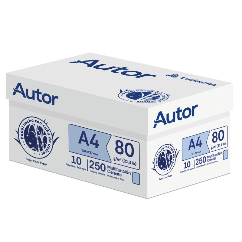 RESMA COLOR A4 X 250 HS 80 GRS. LEDESMA CELESTE