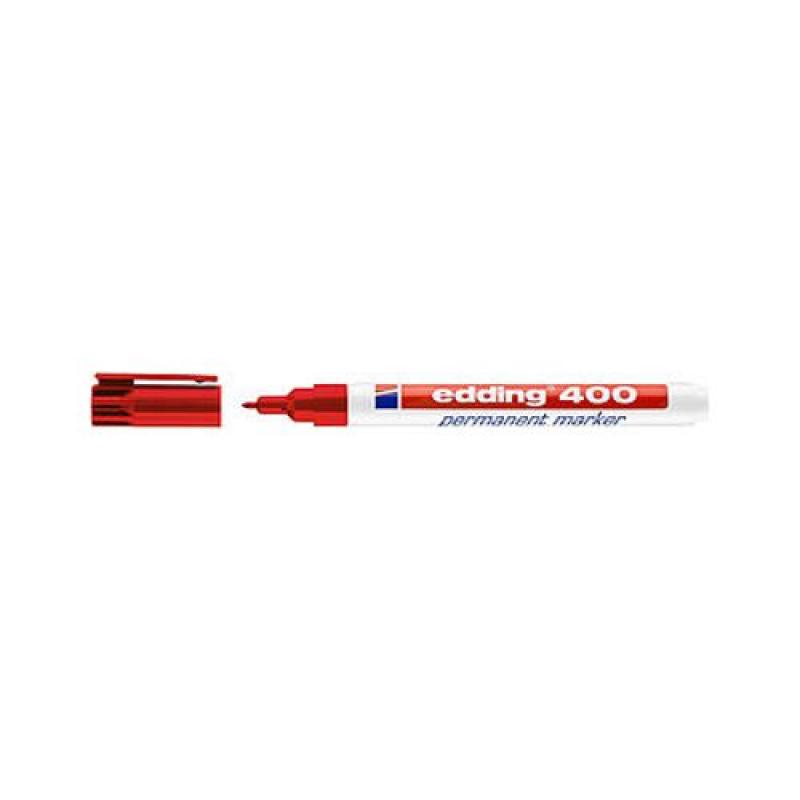 MARCADOR EDDING 400 FINA PERMANENTE ROJO