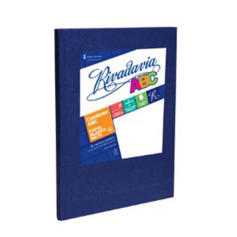 * CUADERNO T/D ABC RIVADAVIA 48HS 19x23 FORRADO CUADRIC***