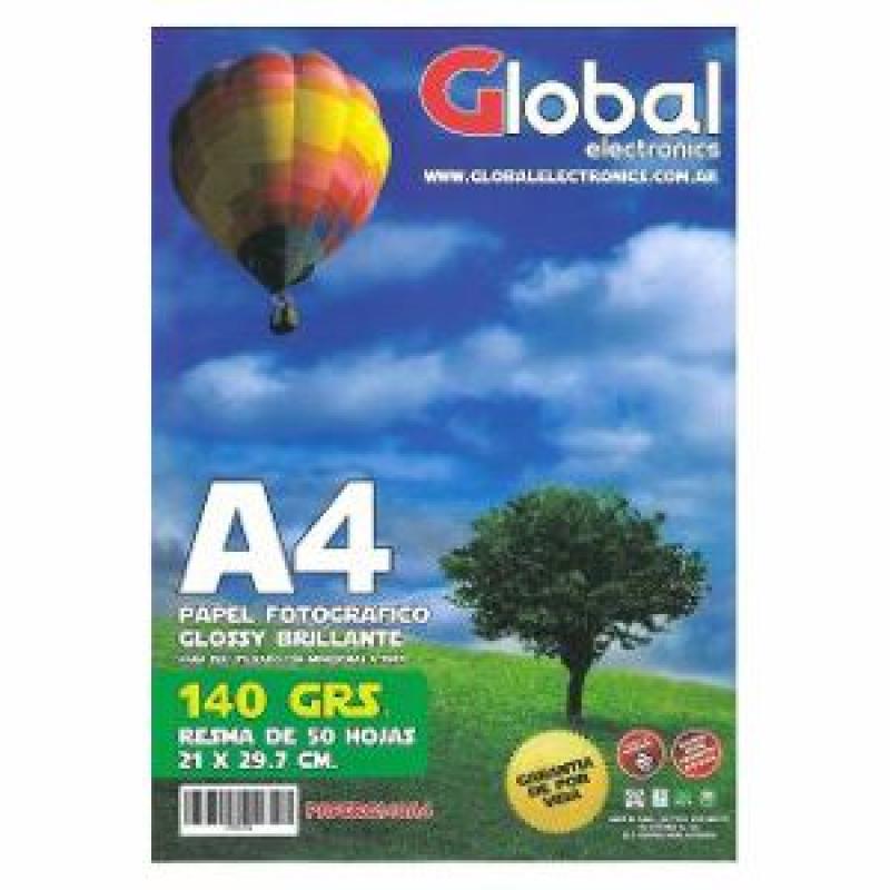PAPEL FOTOGRAFICO GLOSSY A4 130 GRAMOS X 20 HOJAS