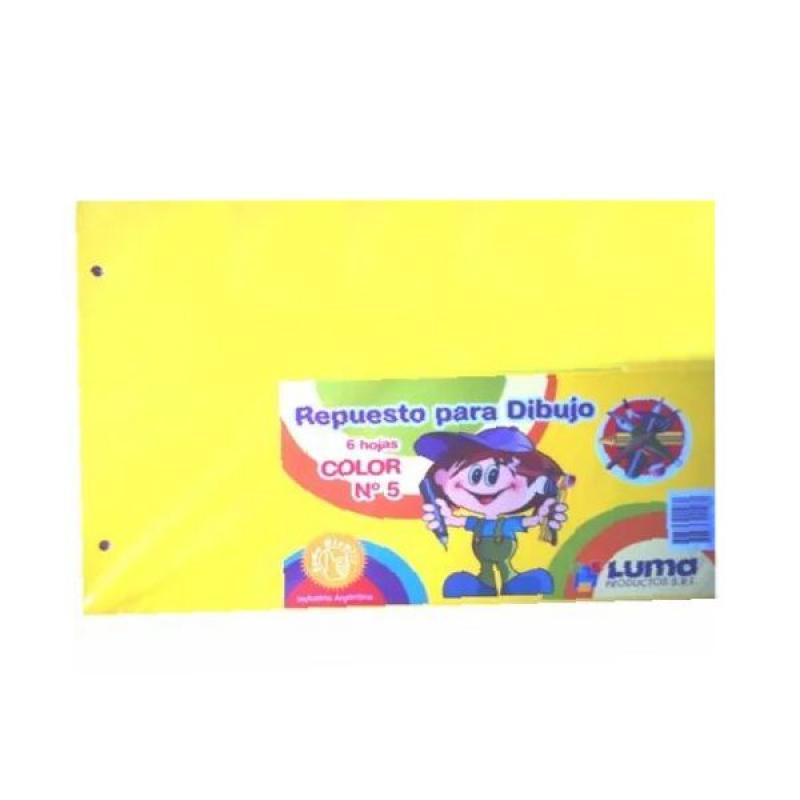 * REPUESTO ESCOLAR Nº 6 COLOR X 6 HS***