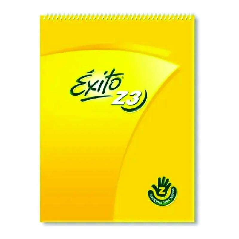 CUADERNO PARA ZURDOS 19 X 24 EXITO Z3 CON ESPIRAL 48 HS CUAD. GRANDE