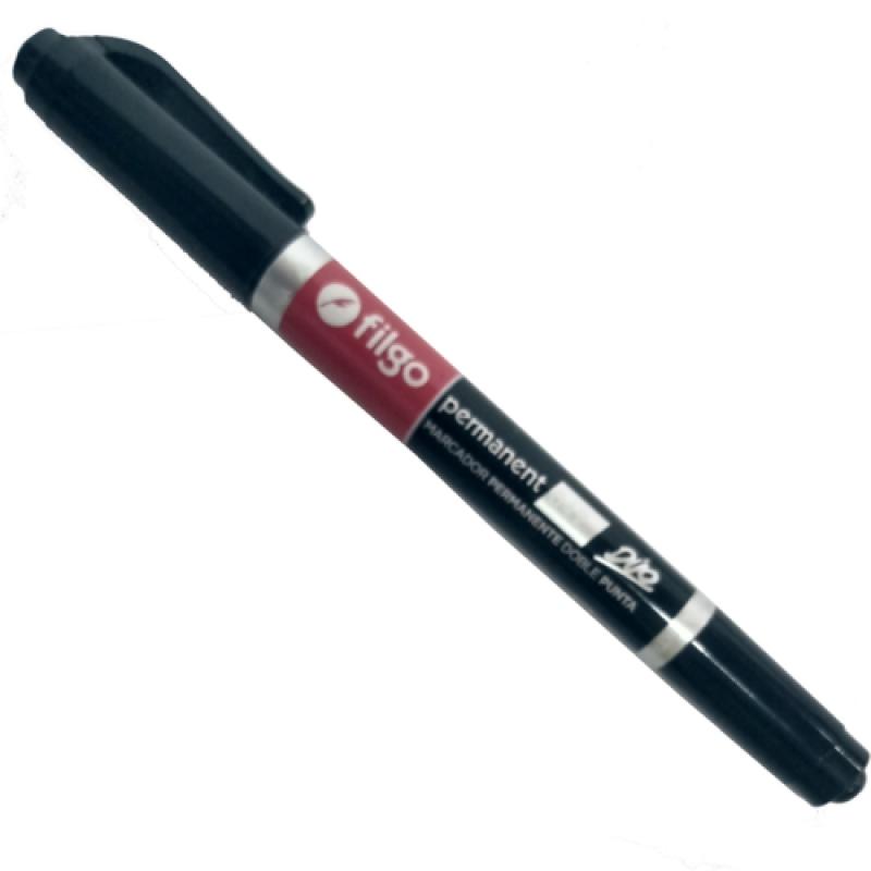 MARCADOR SHARPIE 2 PUNTAS FINO Y ULTRAFINO TWIN TIP NEGRO