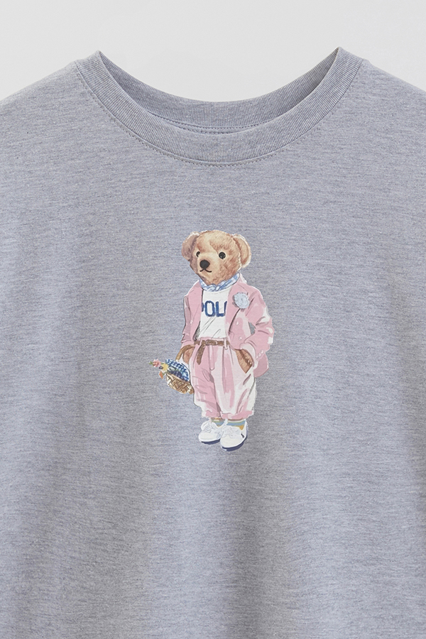 REMERA OVER ESTAMPADA UNISEX BEAR PINK BEAR