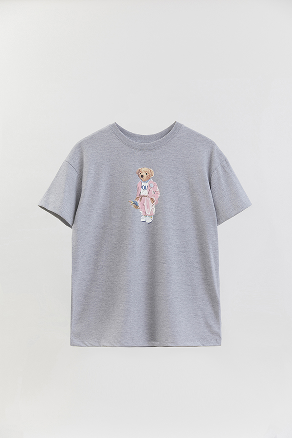 REMERA OVER ESTAMPADA UNISEX BEAR PINK BEAR
