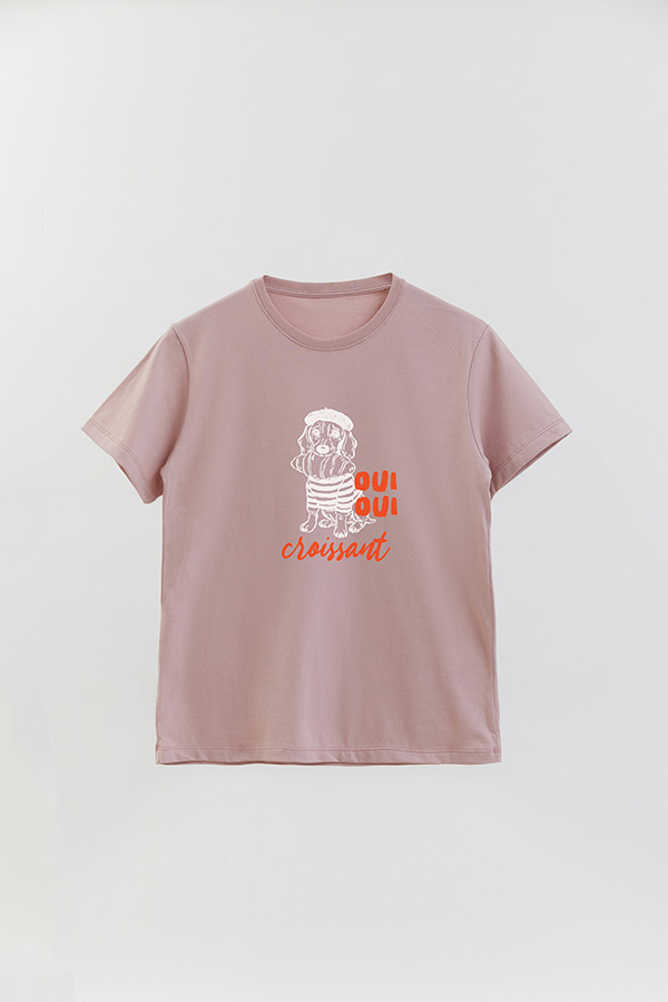 REMERA BASICA ESTAMPADA OUI OUI