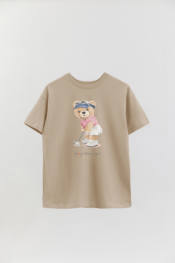 REMERA OVER ESTAMPADA UNISEX PLAY LIKE A GIRL