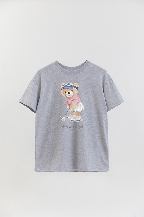 REMERA OVER ESTAMPADA UNISEX PLAY LIKE A GIRL