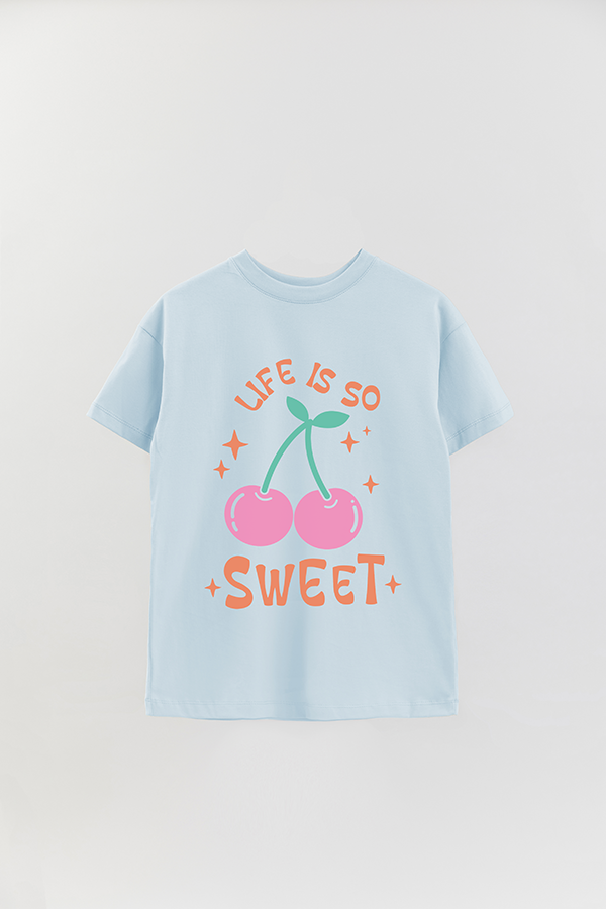 REMERA OVER ESTAMPADA LV4B LIFE IS SO SWEET
