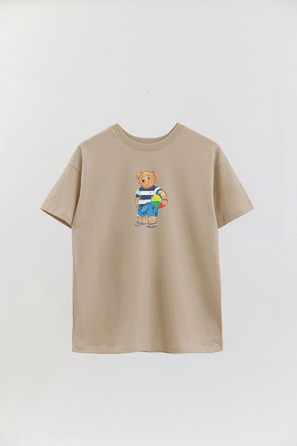 REMERA OVER ESTAMPADA UNISEX BEAR SUMMER
