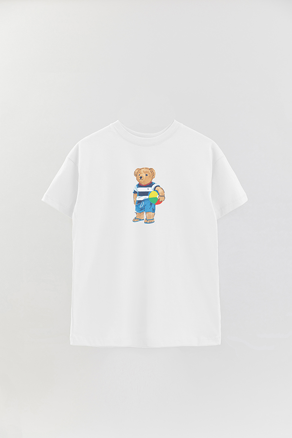 REMERA OVER ESTAMPADA UNISEX BEAR SUMMER