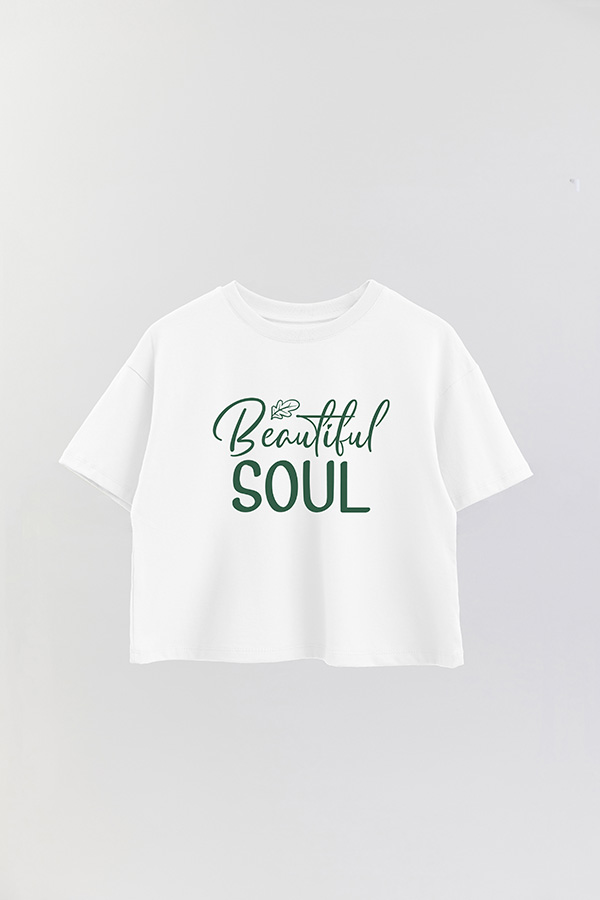 REMERA CROP ESTAMPADA GR BEAUTIFUL SOUL