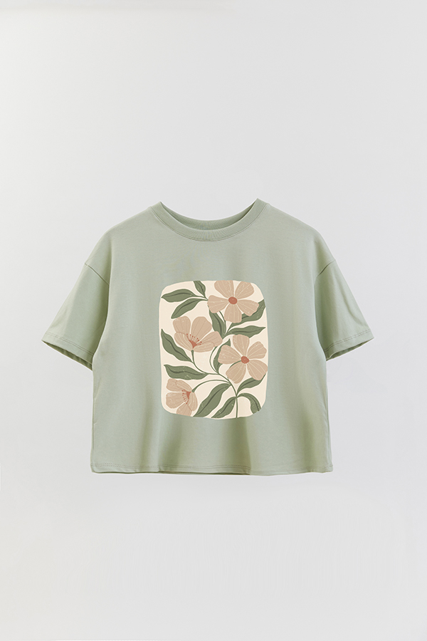 REMERA CROP ESTAMPADA ART 167