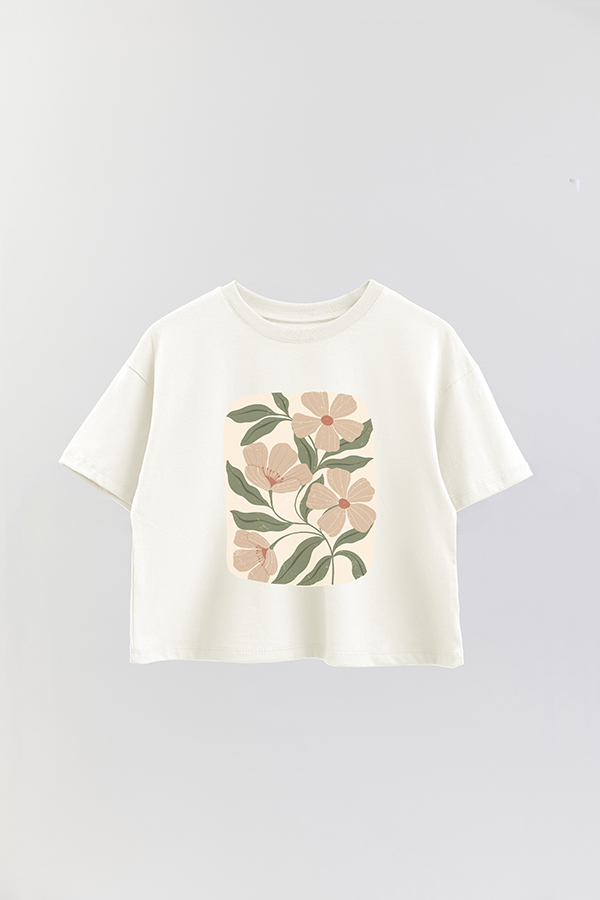 REMERA CROP ESTAMPADA ART 167