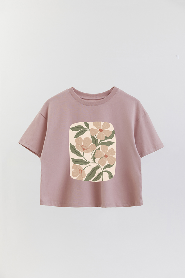 REMERA CROP ESTAMPADA ART 167