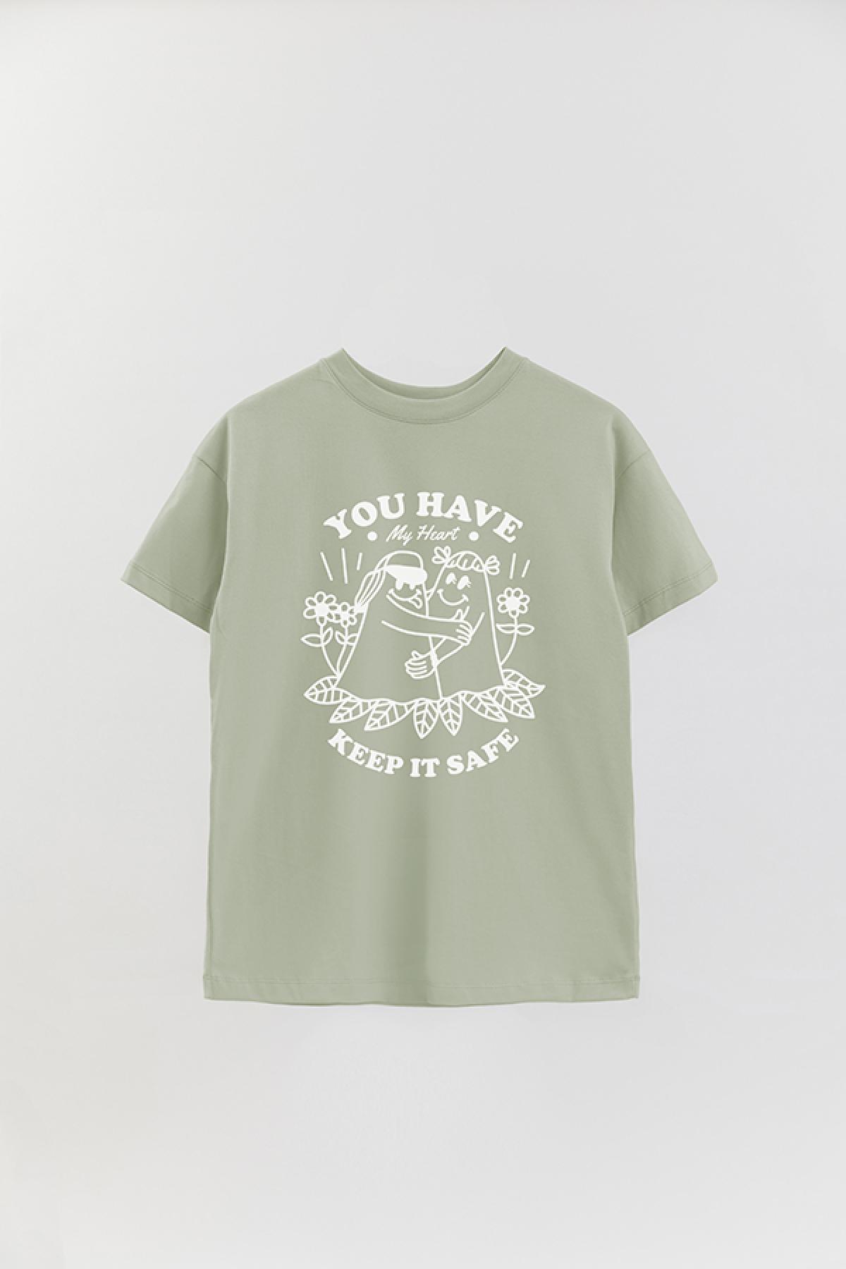 REMERA OVER ESTAMPADA GR YOU HAVE MY LIFE