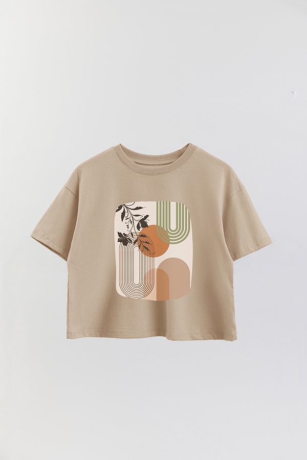 REMERA CROP ESTAMPADA ART 146