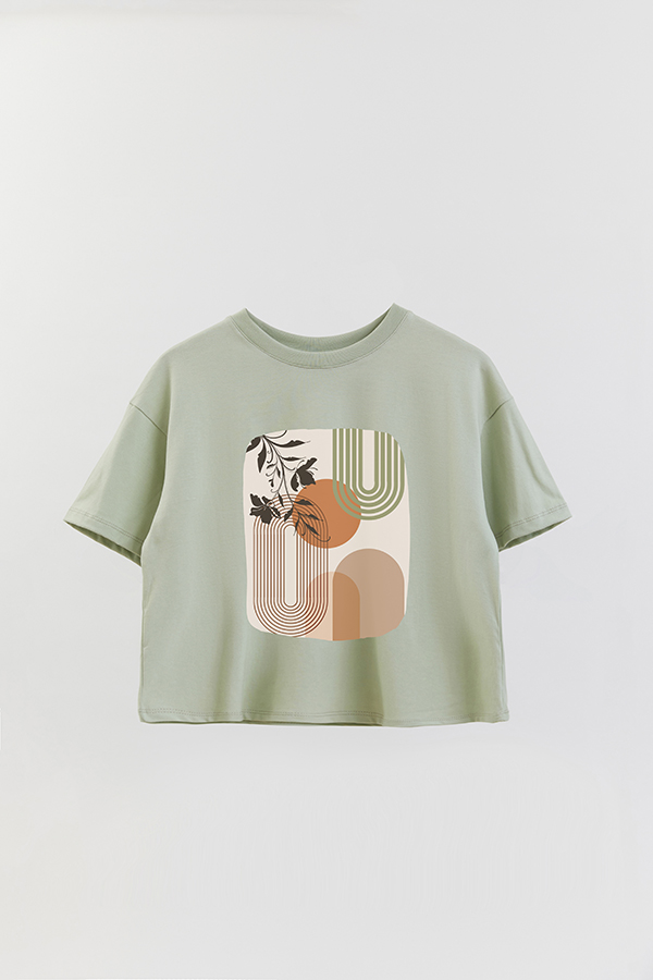 REMERA CROP ESTAMPADA ART 146