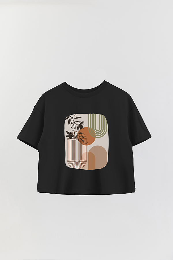 REMERA CROP ESTAMPADA ART 146