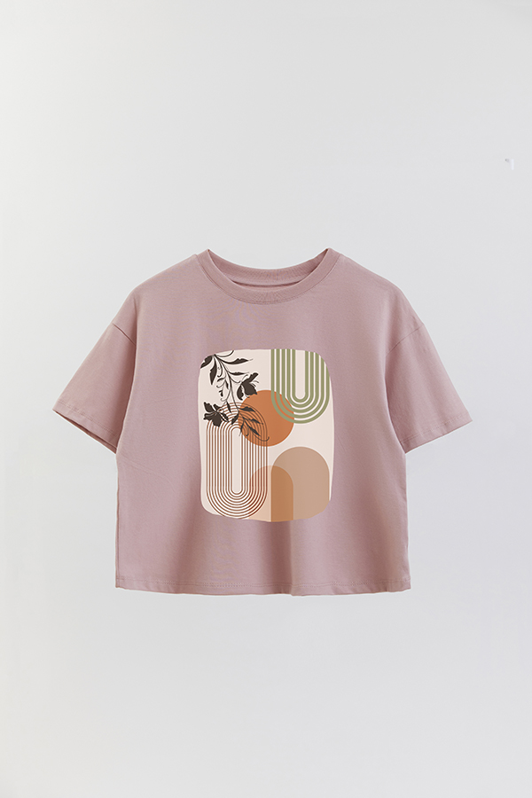 REMERA CROP ESTAMPADA ART 146