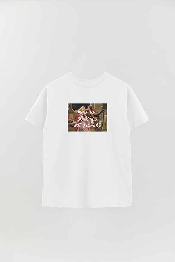 REMERA OVER ESTAMPADA ART COLLECTION 89 GIVE ME DIAMONDS