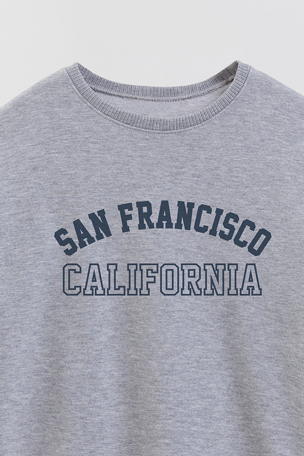 BUZO CREWNECK RUSTICO VARSITY GIRL SAN FRANCISCO