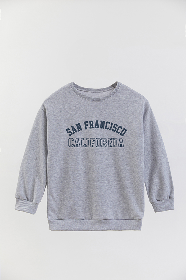 BUZO CREWNECK RUSTICO VARSITY GIRL SAN FRANCISCO