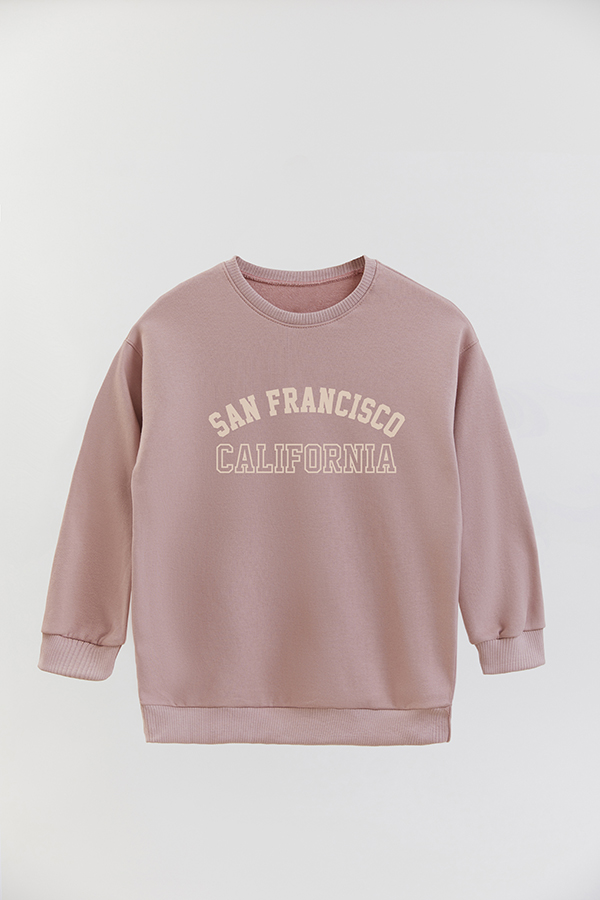 BUZO CREWNECK RUSTICO VARSITY GIRL SAN FRANCISCO