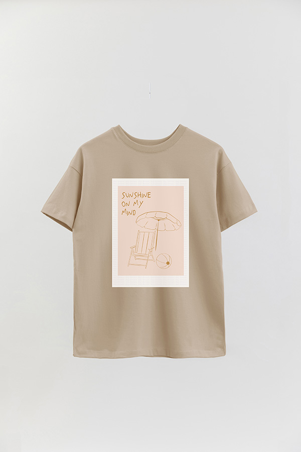 REMERA OVER ESTAMPADA TROPICAL SUNSHINE