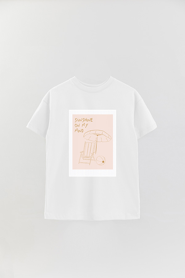 REMERA OVER ESTAMPADA TROPICAL SUNSHINE