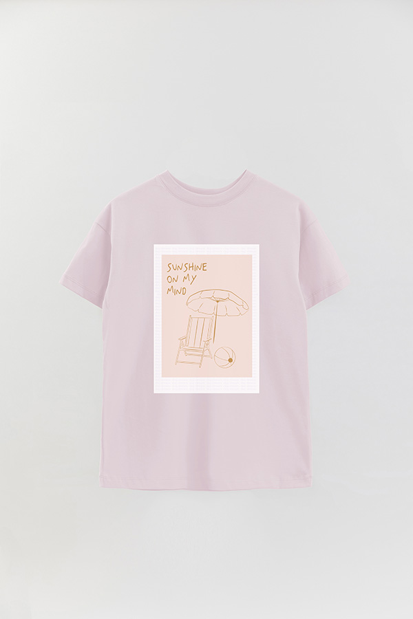 REMERA OVER ESTAMPADA TROPICAL SUNSHINE