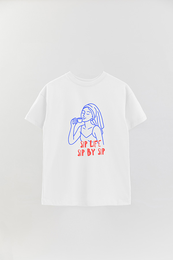 REMERA OVER ESTAMPADA SIP LIFE SIP BY