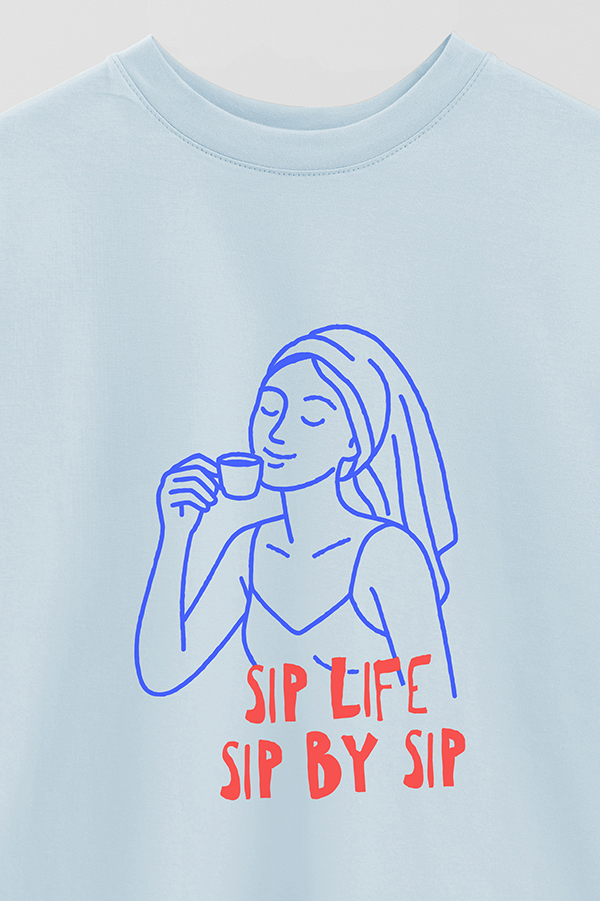 REMERA OVER ESTAMPADA SIP LIFE SIP BY