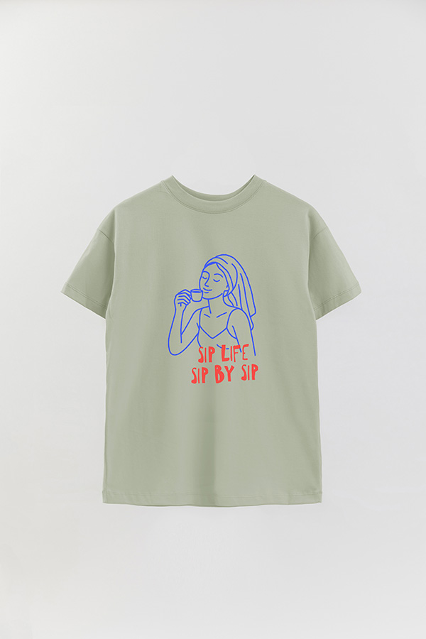 REMERA OVER ESTAMPADA SIP LIFE SIP BY