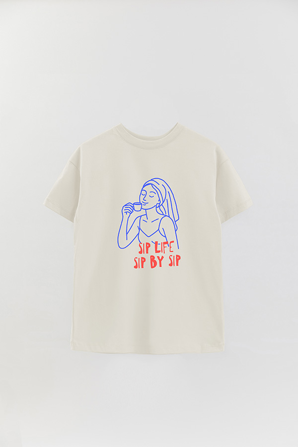 REMERA OVER ESTAMPADA SIP LIFE SIP BY