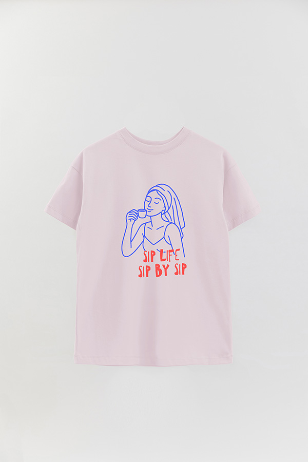 REMERA OVER ESTAMPADA SIP LIFE SIP BY