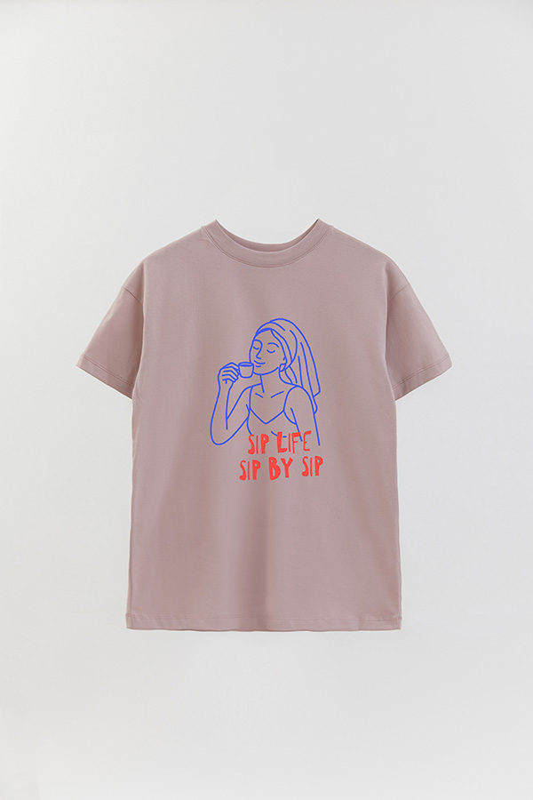 REMERA OVER ESTAMPADA SIP LIFE SIP BY