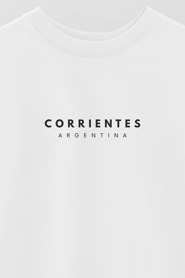REMERA OVER ESTAMPADA ARG BD CORRIENTES