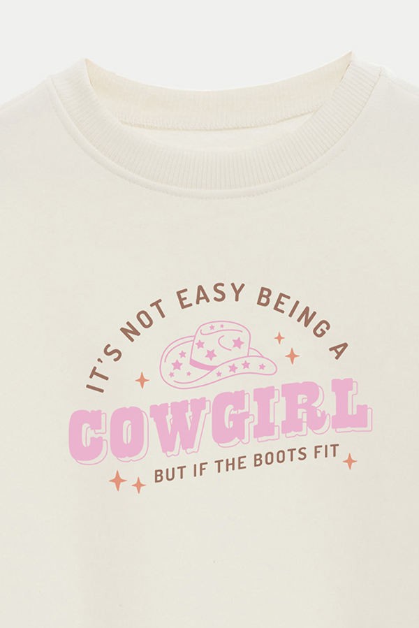 BUZO CROP ESTAMPADO WESTERN NOT