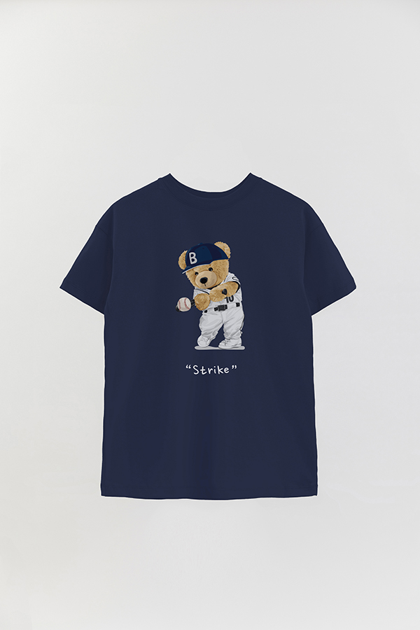 REMERA OVER ESTAMPADA UNISEX TEDDY STRIKE