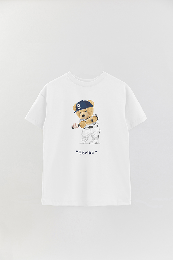 REMERA OVER ESTAMPADA UNISEX TEDDY STRIKE