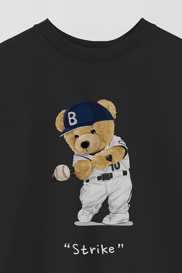 REMERA OVER ESTAMPADA UNISEX TEDDY STRIKE